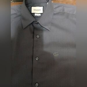Gucci Men's GG Logo Slim Fit Shirt